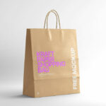 Kraft Paper Shopping Bag Mockup