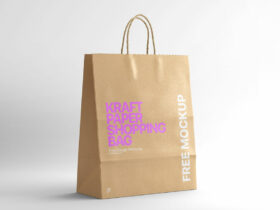 Kraft Paper Shopping Bag Mockup